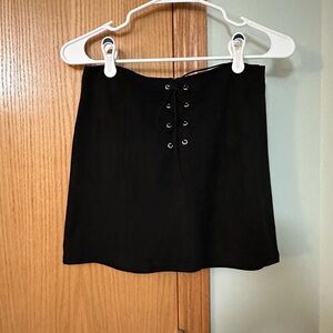 Forever 21 - Black Mini Suede Skirt